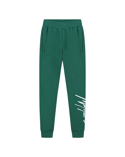 Junior Split Sweatpants - Dark Green/Mint