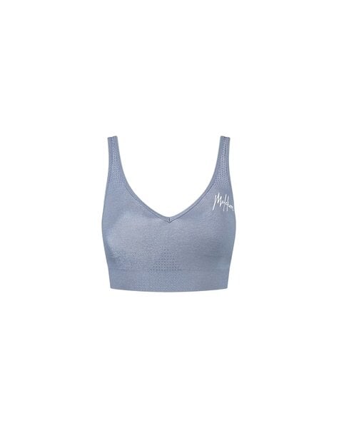 Women Sport Seamless Bra - Blue