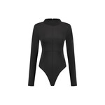 Women Deconstructed Bodysuit - Black