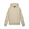 Malelions Sport React Tape Hoodie - Beige/Dark Beige