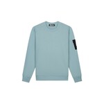 Men Nylon Pocket Sweater - Light Blue/Blue