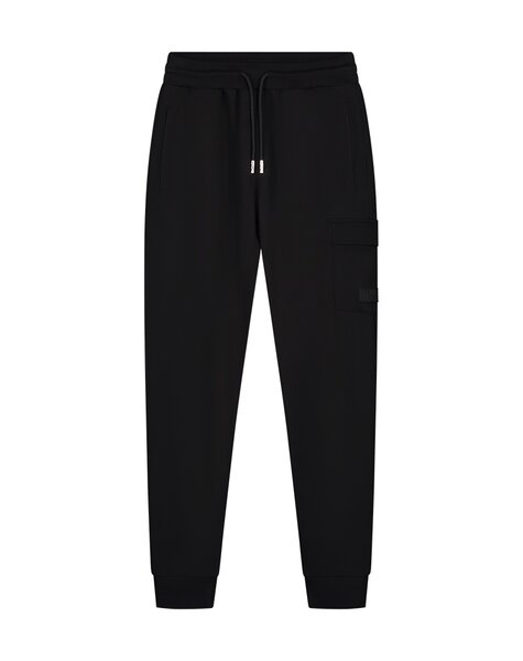 Men Cargo Sweatpants - Black