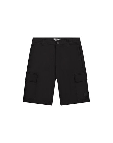Men Cotton Cargo Shorts - Black
