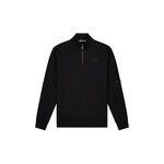 Men Pocket Quarter Zip - Black