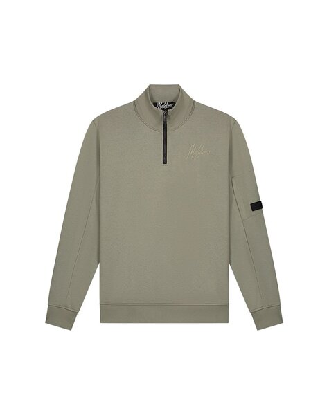 Men Pocket Quarter Zip - Dry Sage