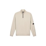 Men Pocket Quarter Zip - Taupe