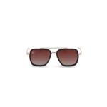 Men Abstract Sunglasses - Gold