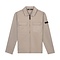 Malelions Men Cotton Zip Overshirt - Beige