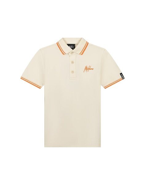 Junior Signature Polo - Beige/Orange