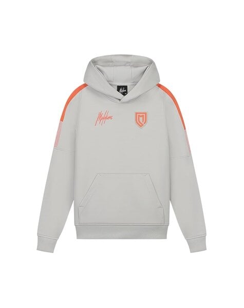 Junior Sport Transfer Hoodie - Light Grey/Orange
