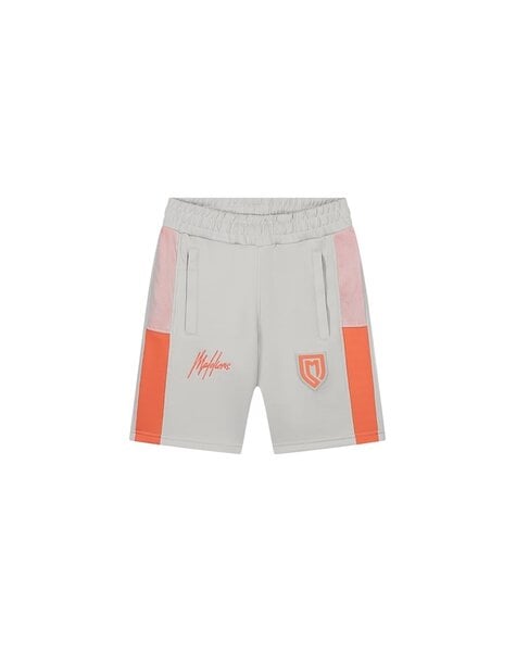 Junior Sport Transfer Shorts - Light Grey/Orange