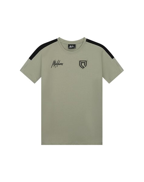 Junior Sport Transfer T-Shirt - Moss Grey/Black