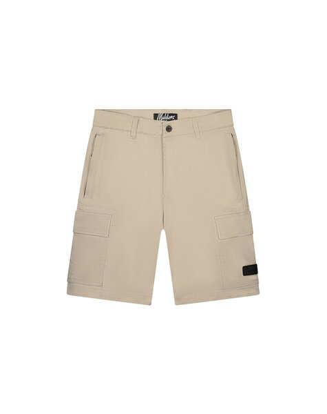 Men Cotton Cargo Shorts - Beige