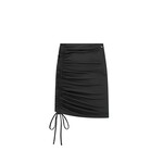 Women Drawcord Skirt - Black