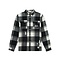 Malelions Men Flannel Overshirt - Black/White