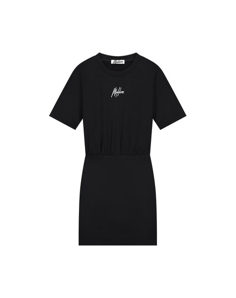 Women Luna T-Shirt Dress - Black/White