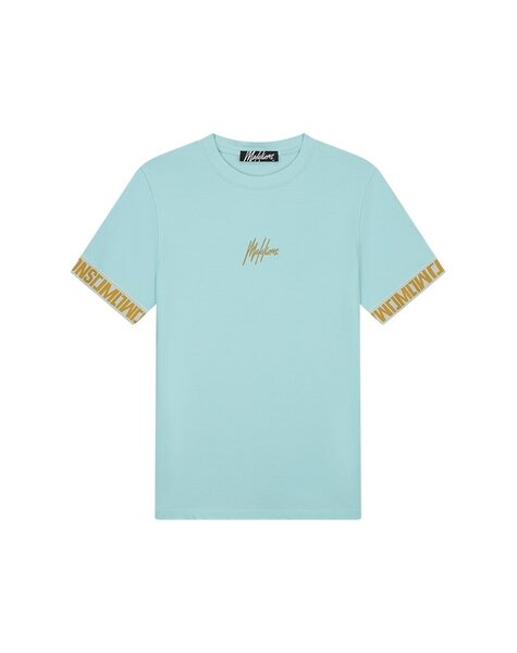 Men Venetian T-Shirt - Light Blue/Gold