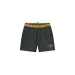 Men Venetian Swim Shorts - Dark Green/Gold