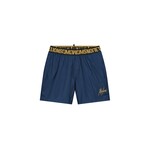 Men Venetian Swim Shorts - Navy/Gold