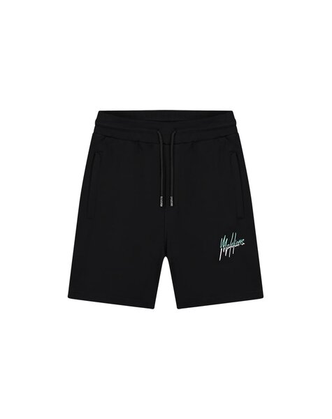 Men Split Shorts - Black/Turquoise