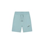 Men Split Shorts - Light Blue/Off-White