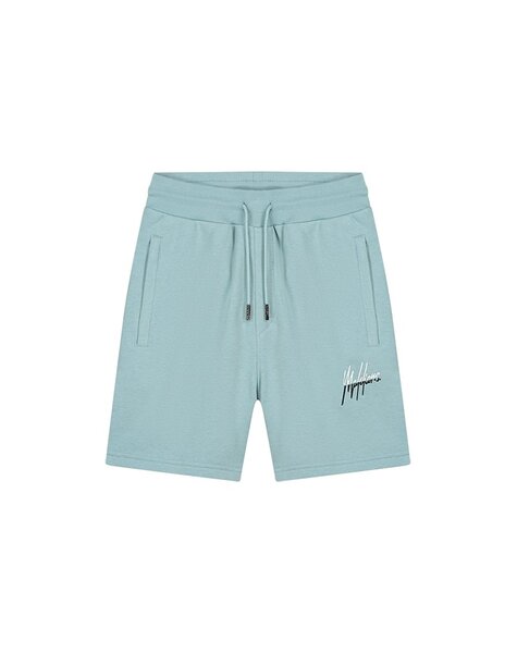 Men Split Shorts - Light Blue/Off-White