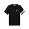 Malelions Men Captain T-Shirt - Black/Light Blue