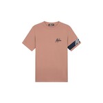 Men Captain T-Shirt - Light Mauve/Navy