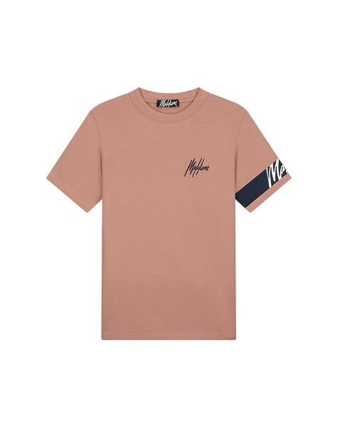 Men Captain T-Shirt - Light Mauve/Navy