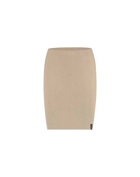 Women Ivy Rib Skirt - Taupe