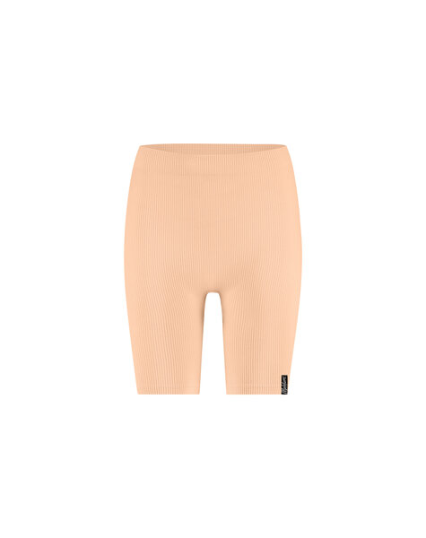 Women Ivy Rib Shorts - Coral