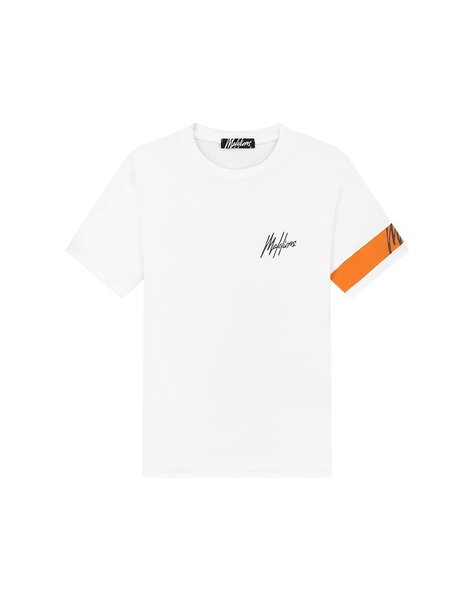 Men Captain T-Shirt - White/Orange