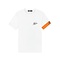 Malelions Men Captain T-Shirt - White/Orange