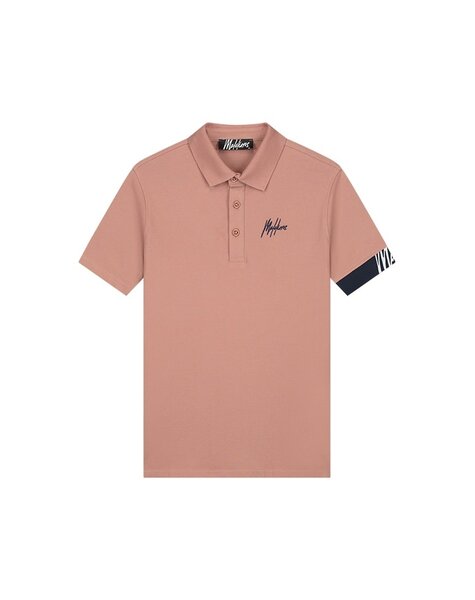 Men Captain Polo - Light Mauve/Navy