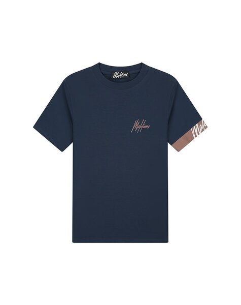 Men Captain T-Shirt 2.0 - Navy/Light Mauve