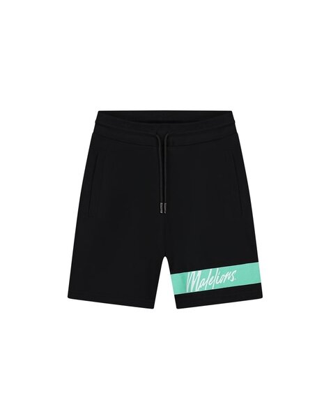 Men Captain Shorts - Black/Turquoise