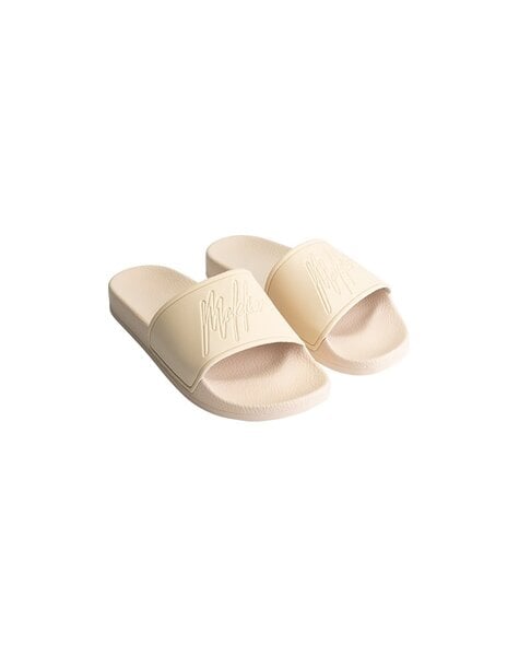 Women Signature Slides - Beige