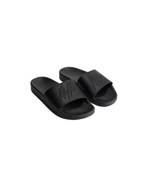 Women Signature Slides - Black