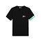 Malelions Men Captain T-Shirt 2.0 - Black/Turquoise