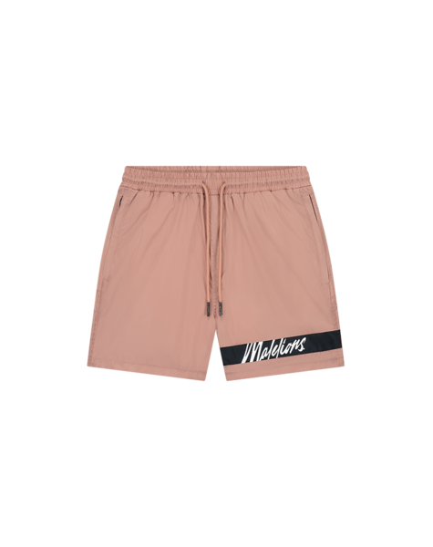 Men Captain Swim Shorts - Light Mauve/Navy