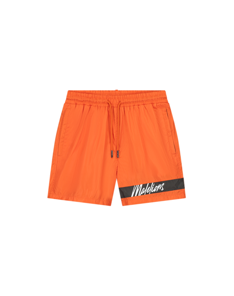 Men Captain Swim Shorts - Orange/Antra
