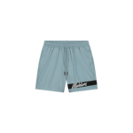 Men Captain Swim Shorts - Light Blue/Black