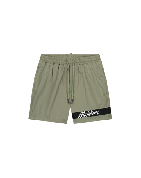 Men Captain Swim Shorts - Light Sage/Black