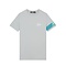 Malelions Men Captain T-Shirt - Grey/Aqua Blue
