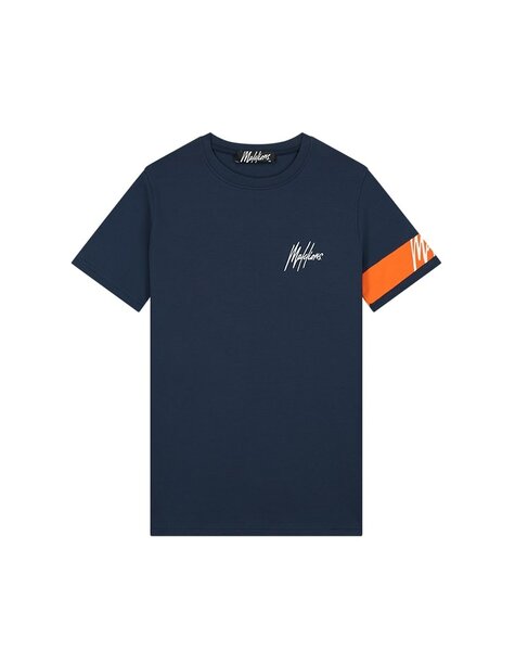 Men Captain T-Shirt - Navy/Orange