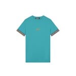 Men Venetian T-Shirt - Aqua Blue/Gold