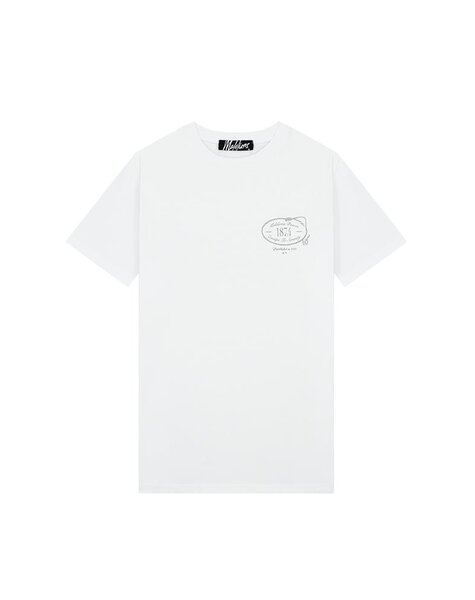 Men Serenity T-Shirt - White/Taupe