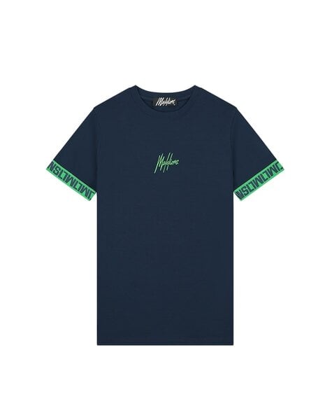 Men Venetian T-Shirt - Navy/Green