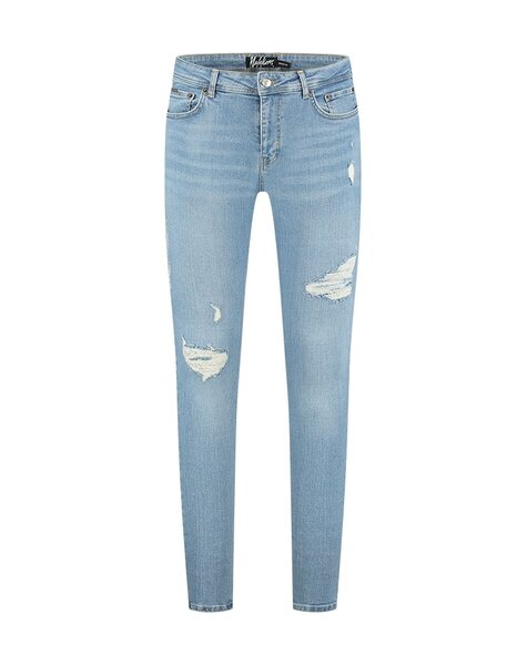 Men Destroyed Jeans - Light Blue