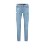 Men Stained Jeans - Light Blue